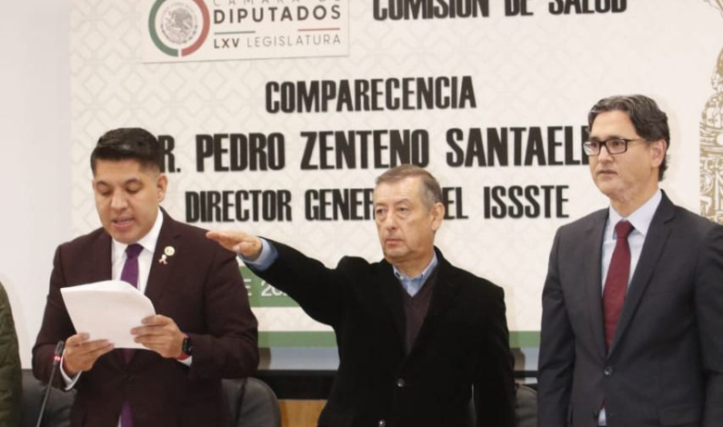 Comparece Pedro Zenteno ante la Comisión de Salud de la Cámara de Diputados