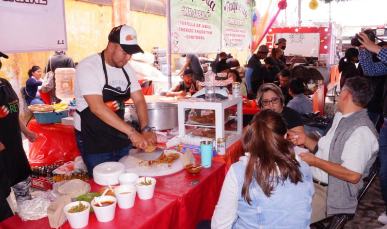 Reactivó Zinacantepec la economía con la Feria del Taco 2023