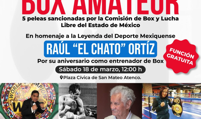 Rendirá homenaje San Mateo Atento a Don Raúl «El Chato» Ortiz
