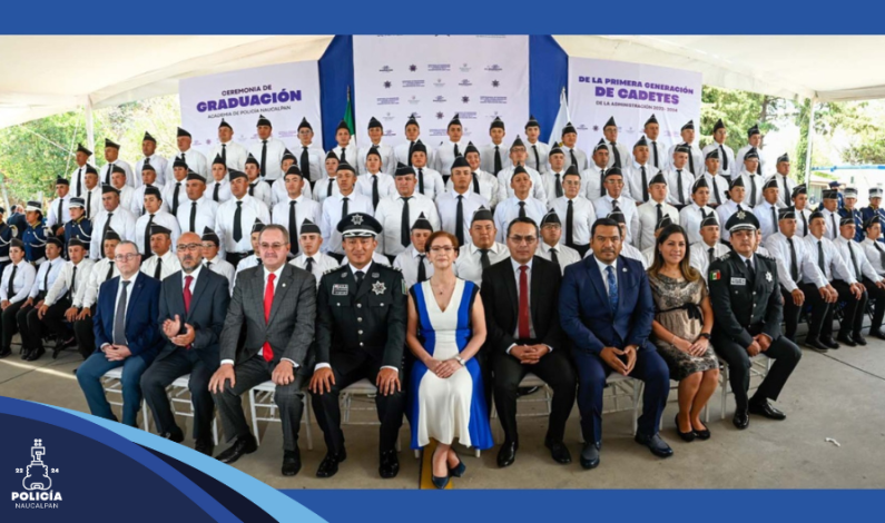 Se gradúa primera generación de cadetes y se suma a la policía municipal de Naucalpan