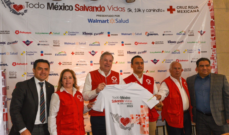 Habrá tres sedes en Edoméx para la carrera nacional “Todo México Salvando Vidas” de Cruz Roja Mexicana