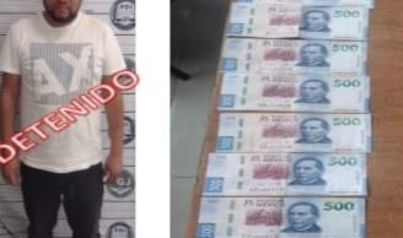 Aseguraron policías de Texcoco a sujeto por la venta de una plaza laboral en Chapingo
