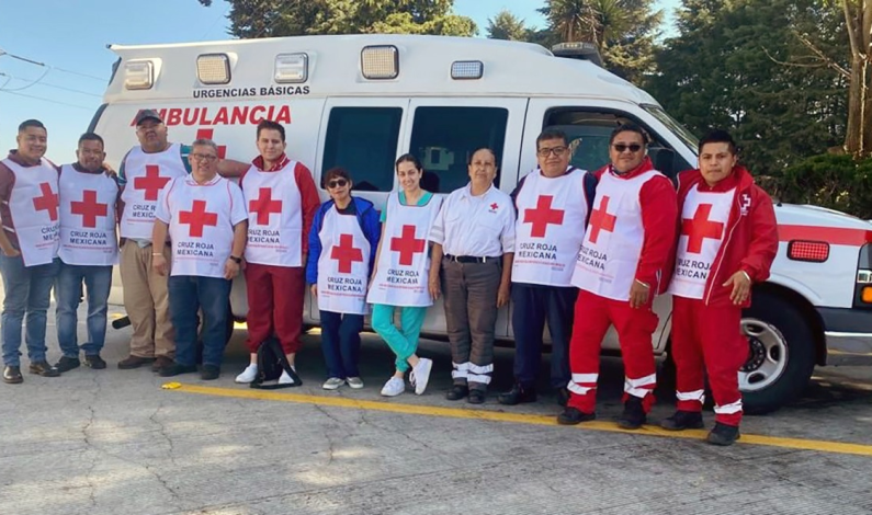 Viaja cuadrilla de Servicios Médicos de Cruz Roja Mexicana Edomex a zona afectada por huracán “Otis”