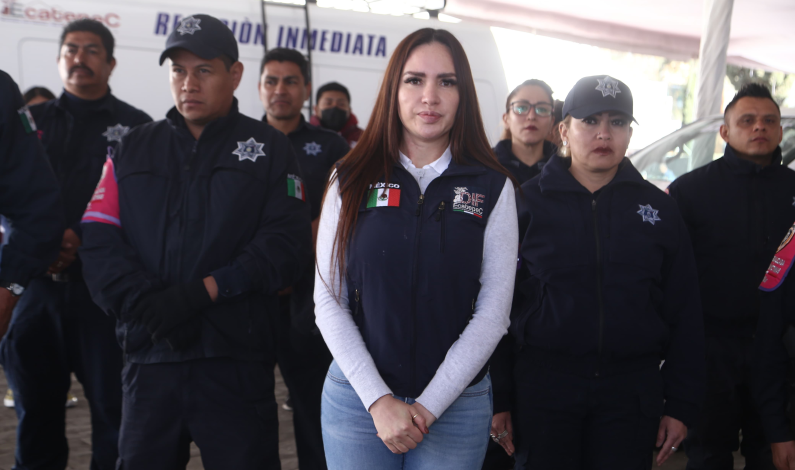 Esmeralda Vallejo entrega equipo de alta tecnología para combatir la violencia de género en Ecatepec