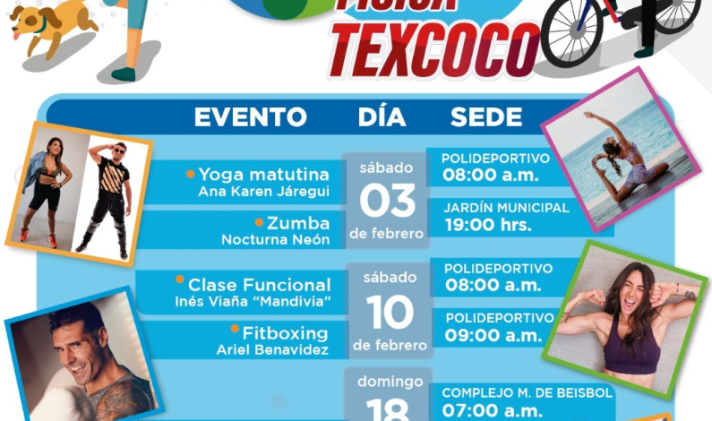 Convoca Gobierno de Texcoco a participar en activación física este febrero